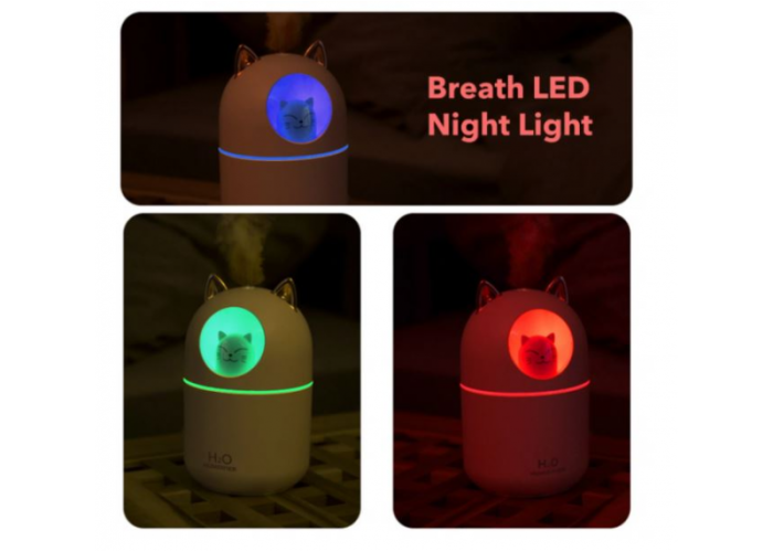 Увлажнитель воздуха и ночник 2в1 Humidifier H20 cat