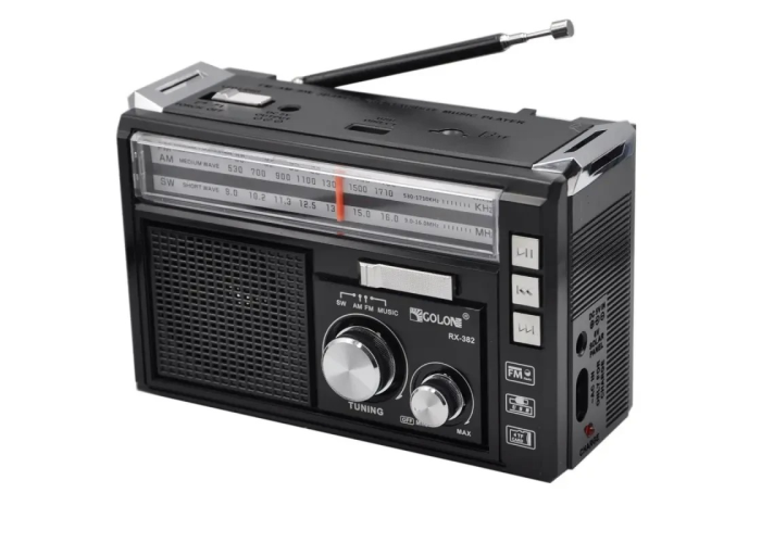 Радиоприемник Golon RX-382BT, Bluetooth, USB/SD, аккумулятор, LED-фонарь