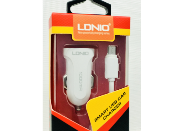 Автомобильное зарядное устройство LDNIO DL-C17 (1A / 1 USB порт + кабель MicroUSB)