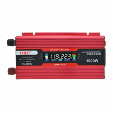Преобразователь напряжения UKC KC-1000D 12V → 230V, 1000W, LCD, USB