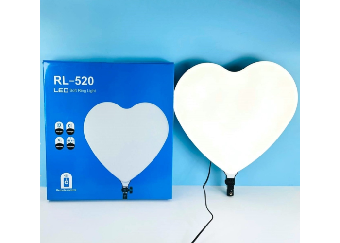 Кольцевая светодиодная Led Лампа/ Светильник Сердце RL-520