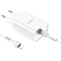 Сетевое зарядное устройство Hoco N14, PD 20W, с кабелем Type-C to Lightning