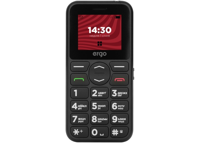 Мобильный телефон ERGO R181 Dual Sim Black