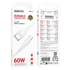 Кабель Borofone BX121, USB Type-C / USB Type-C, 60 Вт, 1 м