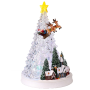 XMAS Новогодний ночник «Ёлка с Санта-Клаусом» WDL-24080A (32 см)