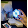 Светильник модульный LED RGB сенсорный шестигранный, 3шт