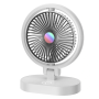 Вентилятор настольный Desktop Fan F16, аккумуляторный, 3 режима, подсветка