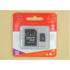 Карта памяти MicroSD Touch and Go 4 Gb (Class 4) 3 года гарантии