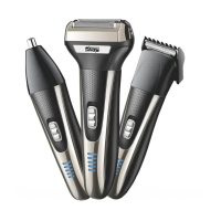Электробритва + триммер DSP 60090, 3 в 1, аккумуляторная, с USB-зарядкой