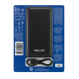 Повербанк Philips, 20000 мА·ч, PD 20 W, USB-A, USB-C, micro USB