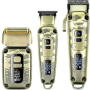 Набор для стрижки VGR V-642 Gold, машинка, триммер и шейвер, аккумуляторный