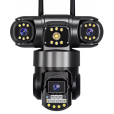 Wi-Fi IP-камера с 3 объективами (APP V380/V380Pro, PTZ, IP66)