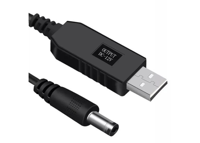 Кабель-переходник для роутера USB – DC 5.5x2.1 мм, 12V