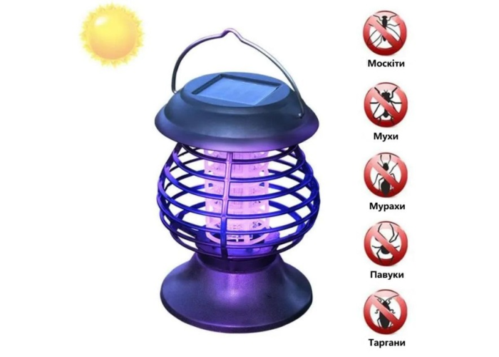 Садовый антимоскитный светильник Bug Zapper на солнечной батарее