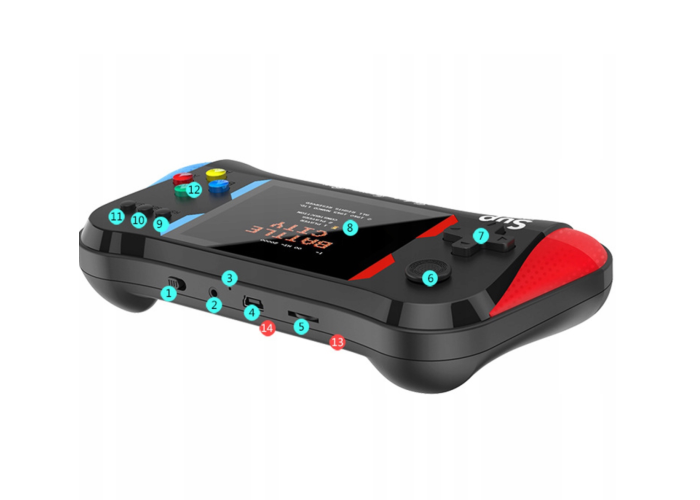 Мини консоль переносная SUP X7M для игры ретро геймпад 500 in 1