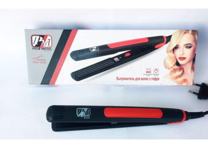 Гофре для волос с керамическим покрытием Promotec PM-1215 30Вт