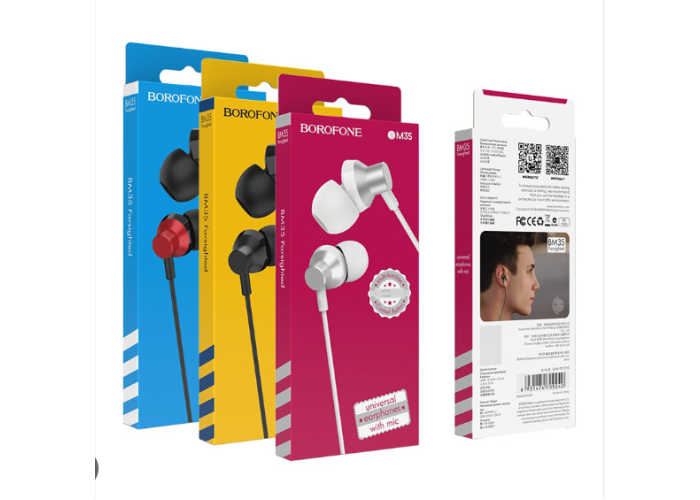 Наушники BOROFONE BM35 Farsighted universal earphones