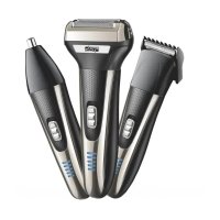Электробритва + триммер DSP 60090, 3 в 1, аккумуляторная, с USB-зарядкой
