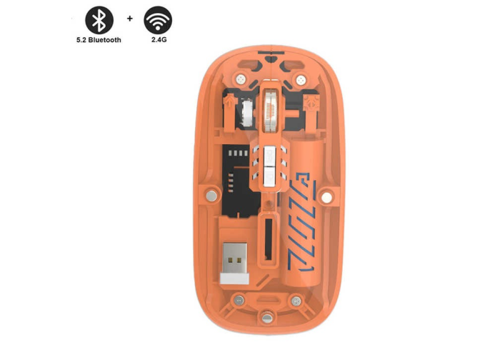 Мышка BT Recharge Transparent Mouse 501 (2.4G + Bluetooth 5.2)