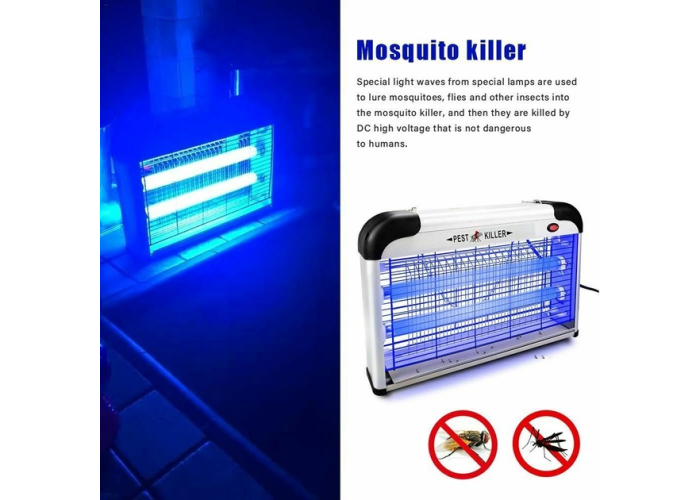 Электрическая лампа-ловушка 12 Вт для насекомых Pest Killer ZCTT-L12, от сети, 27 × 21 × 9 см