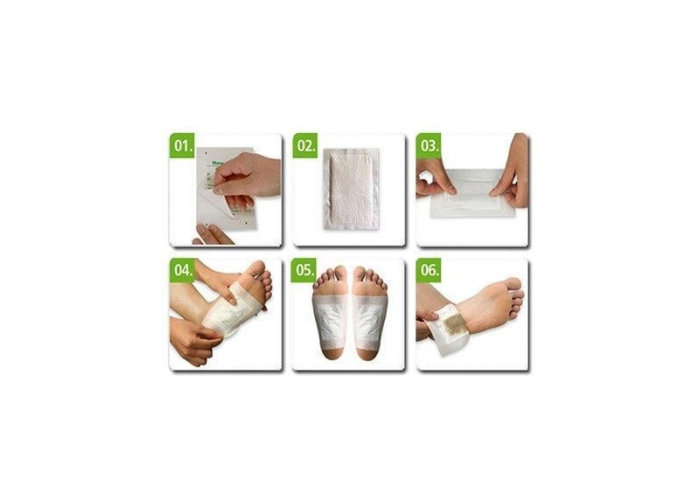 Пластырь детоксикационный для ног Kinoki Cleansing Detox Foot Pads, 10 шт