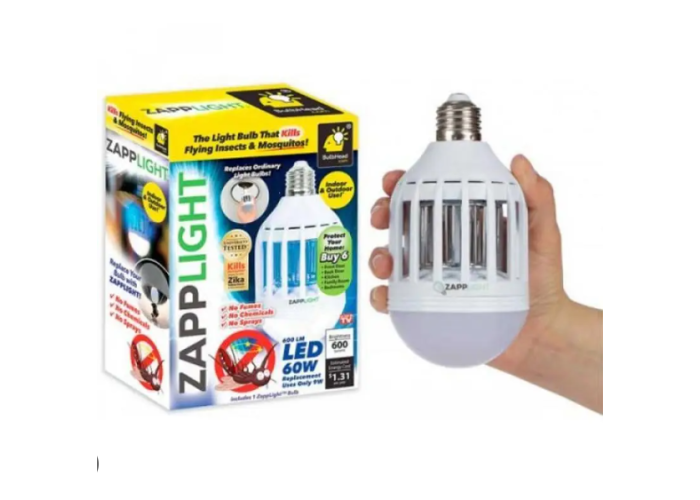 Светодиодная лампа уничтожитель комаров и насекомых ZAPP LIGHT LED