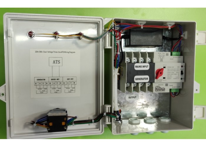 Автоматический переключатель ввода резерва CHQ4-125 (220v/380v)