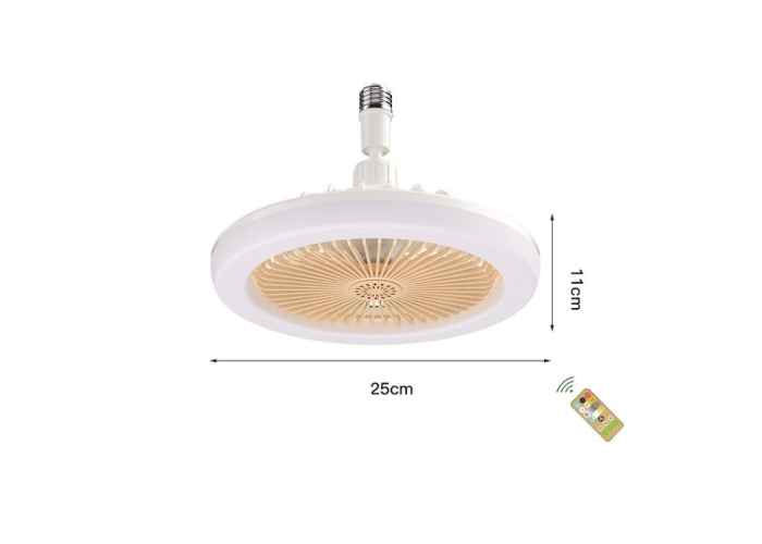 Вентилятор-лампа с цоколем в патрон, AT-2521D, LED, 3 режима