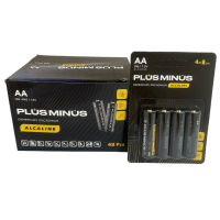 (только коробкой)Батарейки Plus Minus AA LR6 Alkaline Power, 1.5 В, 4 шт в блистере (BPM-4LR06)