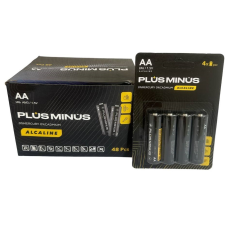 (только коробкой)Батарейки Plus Minus AA LR6 Alkaline Power, 1.5 В, 4 шт в блистере (BPM-4LR06)