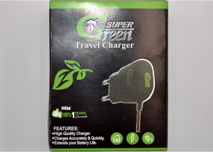 Сетевое зарядное устройство SuperGreen (1.5A / MicroUSB)