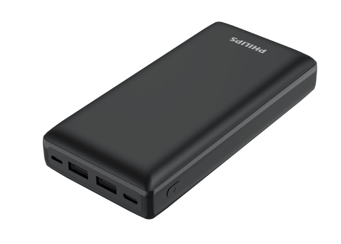 Повербанк Philips, 20000 мА·ч, PD 20 W, USB-A, USB-C, micro USB
