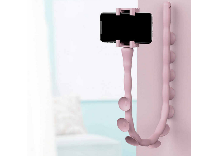 Держатель гибкий для телефона с присосками Cute Worm Lazy Holder 7304