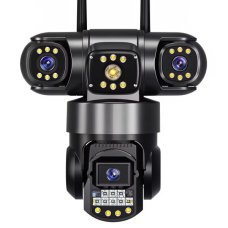 Wi-Fi IP-камера с 3 объективами (APP V380/V380Pro, PTZ, IP66)