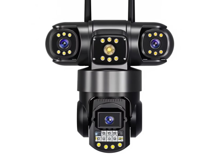 Wi-Fi IP-камера с 3 объективами (APP V380/V380Pro, PTZ, IP66)