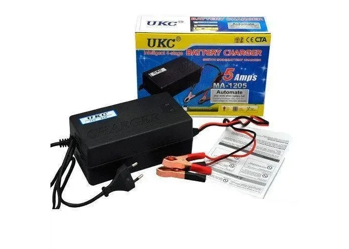 Зарядное устройство для аккумулятора UKC Battery Charger MA-1205, 12 В, 5 А