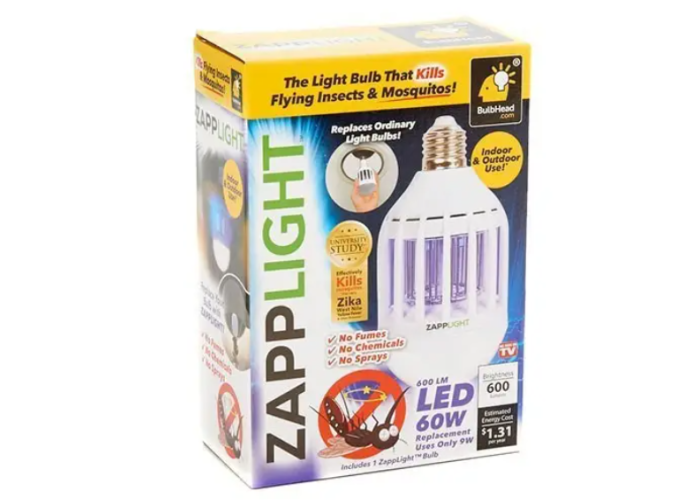 Светодиодная лампа уничтожитель комаров и насекомых ZAPP LIGHT LED