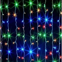 Xmas гирлянд (Водопад 3M*2M) 360LED M-3 Мультицветная 12PCS 7272