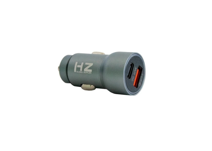 Автомобильное зарядное устройство HC12, Type-C и USB, 12–24 В
