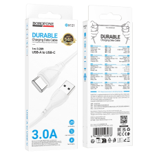 Кабель USB BOROFONE BX121 USB - Type-C, 3A 1 м