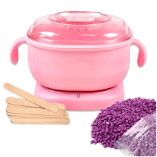 Воскоплав Wax Warmer GJ-301 со съёмной силиконовой складной чашей 400 мл, 100 Вт, + воск + палочки