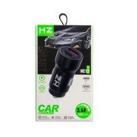 Автомобильное зарядное устройство HC12, Type-C и USB, 12–24 В