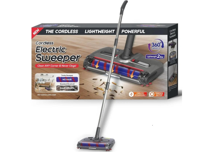 Беспроводной электровеник Cordless Hand Sweeper 360 с LED-подсветкой