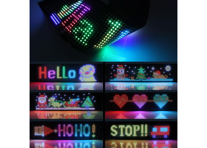 Гибкий светодиодный экран 192 × 1330мм LED Matrix Panel APP WiFi RGB