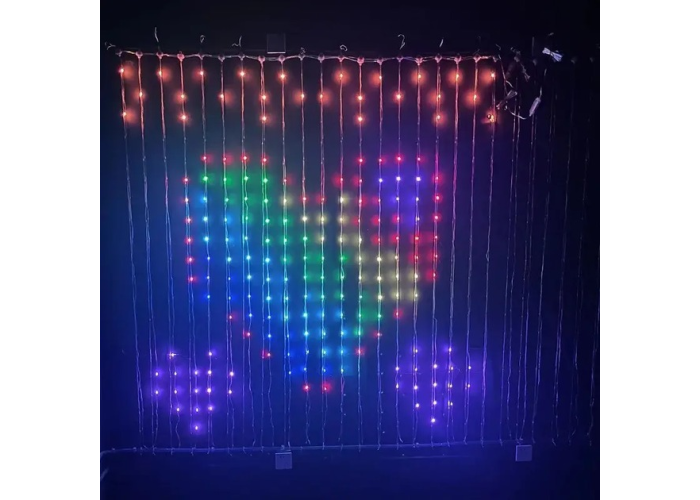 SMART Гирлянда штора SFK 07 2×2 м, 400 LED, управление через приложение и пульт