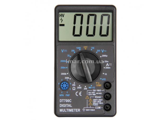 Мультиметр тестер цифровой Digital Multimeter DT-700C со звуком и датчиком температуры