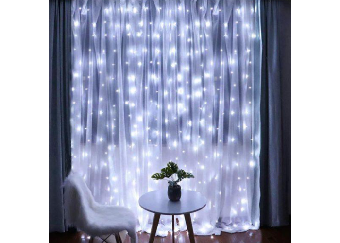 Xmas гирлянда LED (Водопад 2M*2M) 200-W-2 Белая 7593