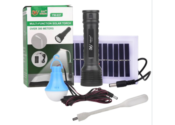 Фонарик ручной BL YW-037 +bulb+solar 8409
