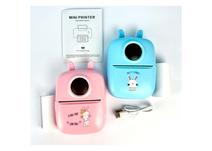 Портативный мини принтер Bluetooth для смартфона Mini Printer D7 (24-23)