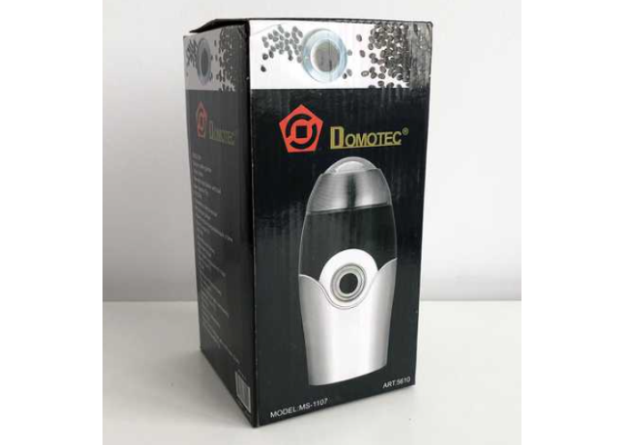 Кофемолка Domotec MS-1107 Серая (150Вт, 50г